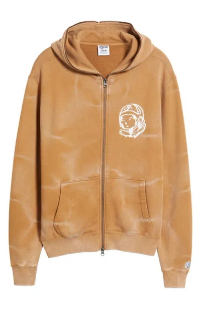 Billionaire Boys Club Helmet Head French Terry Zip Hoodie In Chipmunk