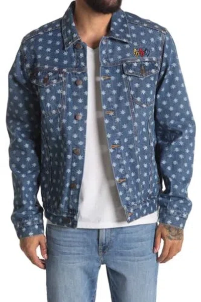 Pre-owned Billionaire Boys Club Ice Cream Denim Jacket Xxl In Blue