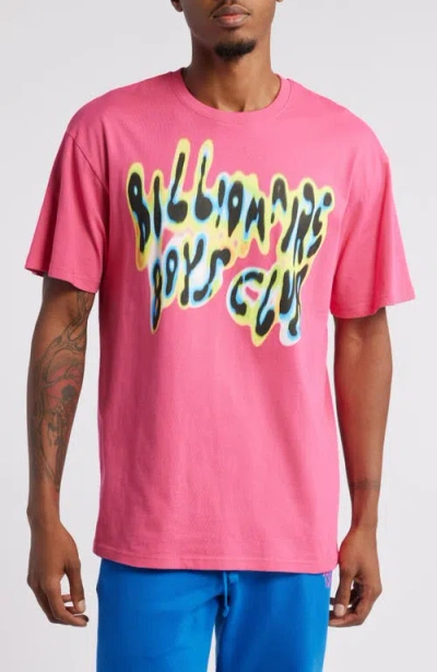 Billionaire Boys Club Infrared Cotton Graphic T-shirt In Magenta