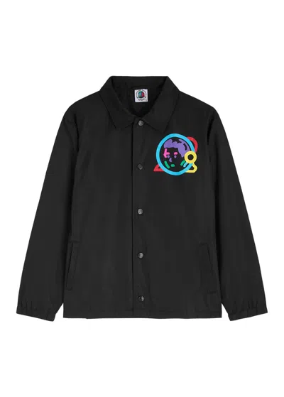 Billionaire Boys Club Kids Astro Coach Shell Jacket In Black