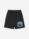 Billionaire Boys Club Kids Astro Helmet Sweat Shorts In Black