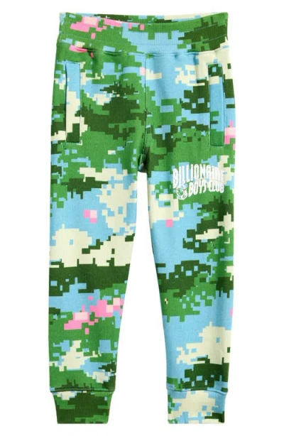 Billionaire Boys Club Kids' Zen Abstract Print Joggers In Milky Blue