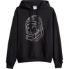 Billionaire Boys Club Line Helmet Cotton Blend Graphic Hoodie In Black