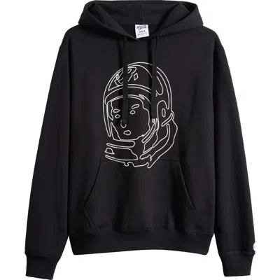 Billionaire Boys Club Line Helmet Cotton Blend Graphic Hoodie In Black