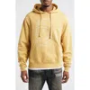 Billionaire Boys Club Line Helmet Cotton Blend Graphic Hoodie In Curry