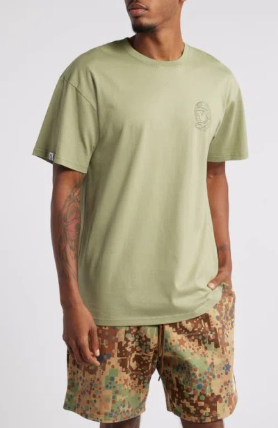 Billionaire Boys Club Linework Graphic T-shirt In Oil Green