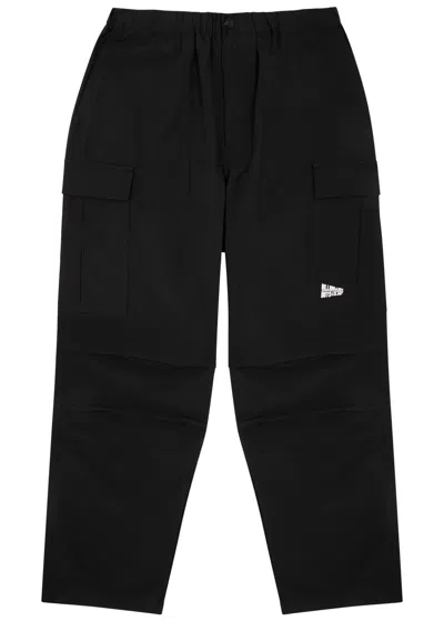 Billionaire Boys Club Logo Cotton-blend Cargo Trousers In Black