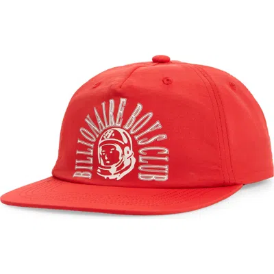 Billionaire Boys Club Lunar Helmet Head Nylon Snapback Cap In Red