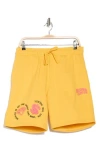 Billionaire Boys Club Mantra Cotton Blend Drawstring Shorts In Banana