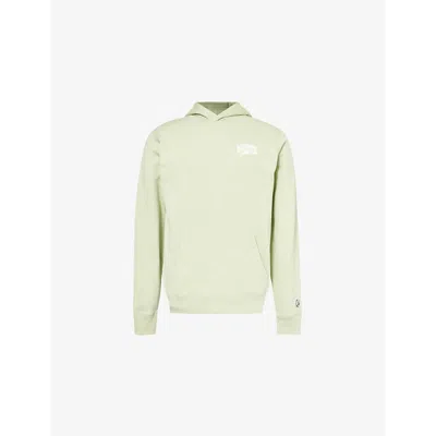 Billionaire Boys Club Mens Green Arch Branded-print Cotton-jersey Hoody In Green