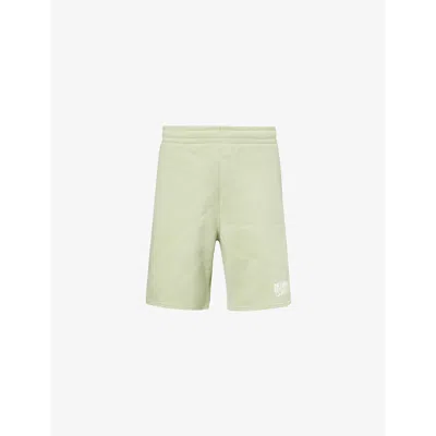 Billionaire Boys Club Mens Green Arch Branded-print Cotton-jersey Shorts