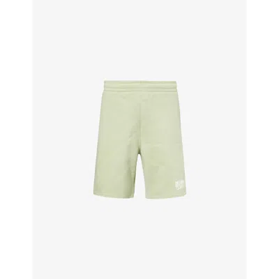 Billionaire Boys Club Mens Green Arch Branded-print Cotton-jersey Shorts In Green