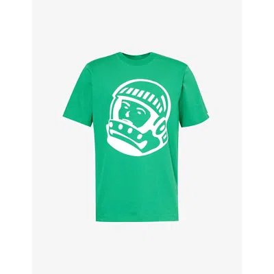 Billionaire Boys Club Mens Green Astro Helmet Branded-print Cotton-jersey T-shirt
