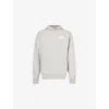 Billionaire Boys Club Mens Heather Grey Arch Branded-print Cotton-jersey Hoody In Heather Grey