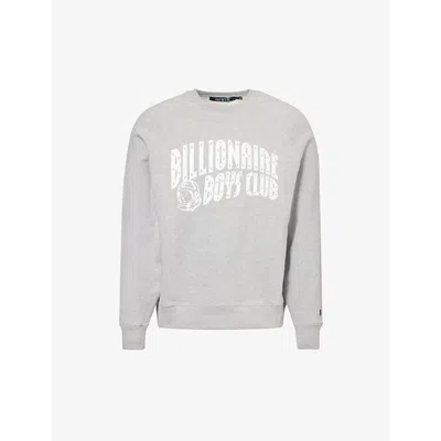 Billionaire Boys Club Mens Heather Grey Arch Branded-print Cotton-jersey Sweatshirt