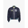 BILLIONAIRE BOYS CLUB BILLIONAIRE BOYS CLUB MEN'S NAVY OUTERBANKS GRAPHIC-PRINT SHELL JACKET