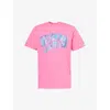 Billionaire Boys Club Mens Pink Arch Branded-print Cotton-jersey T-shirt