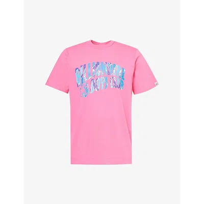 Billionaire Boys Club Mens Pink Arch Branded-print Cotton-jersey T-shirt