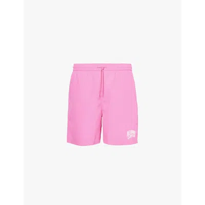 Billionaire Boys Club Mens Pink Logo-print Regular-fit Swim Shorts