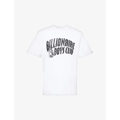 Billionaire Boys Club Mens White Arch Branded-print Cotton-jersey T-shirt