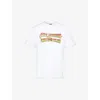 Billionaire Boys Club Mens White Hook It Up Branded-print Cotton-jersey T-shirt