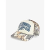 BILLIONAIRE BOYS CLUB BILLIONAIRE BOYS CLUB MENS CAMO CAMO ARCH LOGO-PRINT MESH TRUCKER CAP