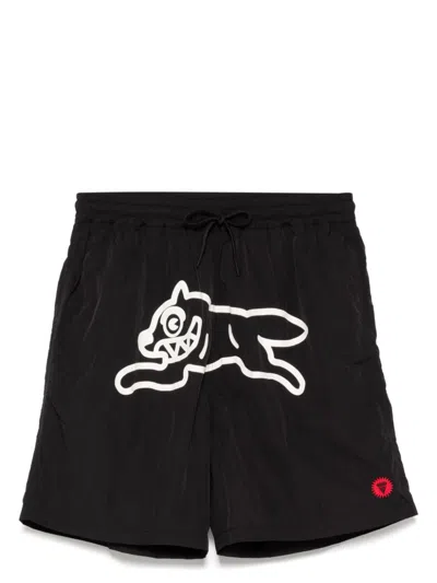 Billionaire Boys Club Running Dog Swim Shorts In Black