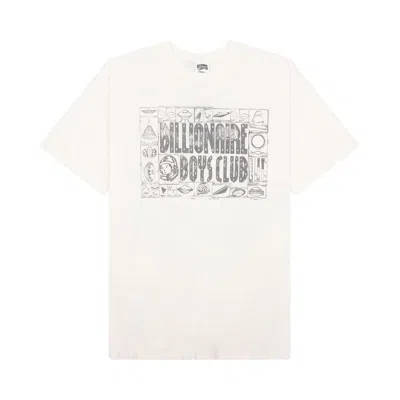 Pre-owned Billionaire Boys Club Schematic T-shirt 'gardenia' In White