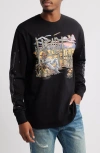 Billionaire Boys Club Siesta Long Sleeve Cotton Graphic T-shirt In Black
