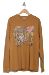 Billionaire Boys Club Siesta Long Sleeve Cotton Graphic T-shirt In Chipmunk