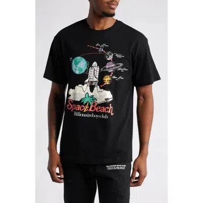 Billionaire Boys Club Space Beach Cotton Graphic T-shirt In Black