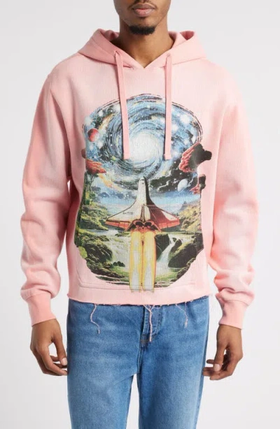Billionaire Boys Club Stargazer Cotton Graphic Hoodie In Peach Blossom