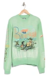 Billionaire Boys Club Tomorrow Sunset Graphic Sweatshirt In Abinsthe Green