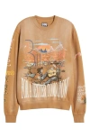 Billionaire Boys Club Tomorrow Sunset Graphic Sweatshirt In Chipmunk