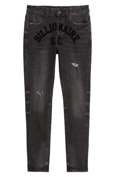 Billionaire Boys Club Trek Ripped Jeans In Midnight
