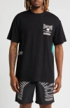 Billionaire Boys Club Whim Records Cotton Graphic T-shirt In Black