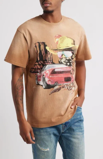Billionaire Boys Club Wrangler Cotton Graphic T-shirt In Chipmunk