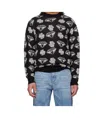 Billionaire Boys Club Black Diamonds & Dollars Knit Sweater In Black