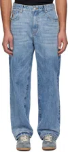 Billionaire Boys Club Blue Astro Jeans In Mid Wash Blue