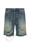 Billionaire Boys Club Bb Cadet Distressed Cutoff Denim Shorts