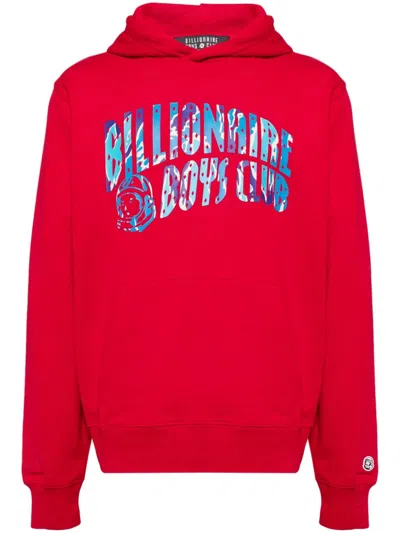 Billionaire Boys Club Camo Arch Logo-print Hoodie In Red