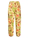 BILLIONAIRE BOYS CLUB CAMOUFLAGE-PRINT ELASTICATED TROUSERS