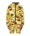 Billionaire Boys Club Camouflage-print Reversible Fleece Jacket In Nude
