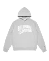 Billionaire Boys Club Classic Curve Logo Hoodie In Heather Grey
