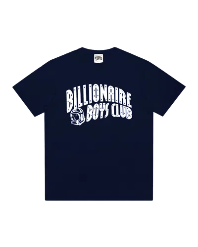 Billionaire Boys Club Kids' Classic Curve Logo Tee In Navy
