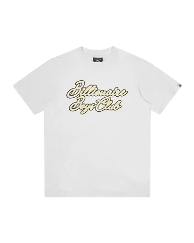Billionaire Boys Club Kids' Diamond Script Logo T-shirt In White