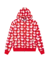 Billionaire Boys Club Diamonds & Dollars Zip-through Hood In Red