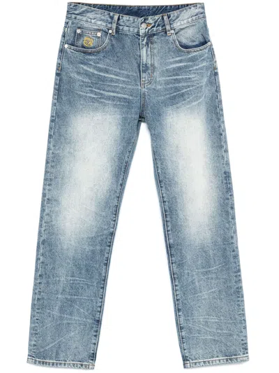 Billionaire Boys Club Duck-embroidered Jeans In Blue