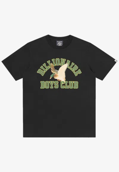Billionaire Boys Club Duck Varsity Logo T-shirt In Black