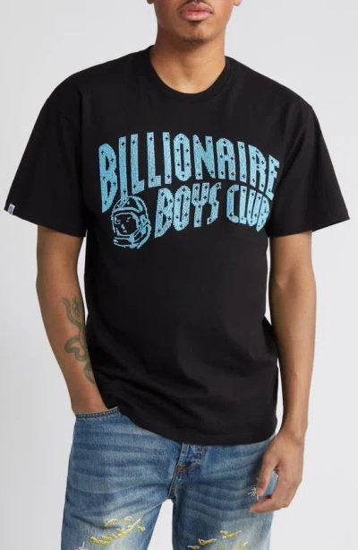Billionaire Boys Club Embellish Arch Logo Cotton Graphic T-shirt In 黑色